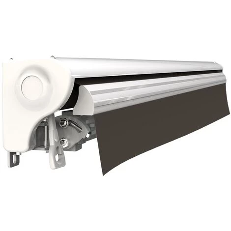 SUNNY INCH ® Store Banne Demi Coffre Motorisé Et Manuel Pour Terrasse - Taupe - Longueur 2.5 M Et Largeur 2 M - Taupe 6 SUNNY INCH ® Store Banne Demi Coffre Motorisé Et Manuel Pour Terrasse - Taupe - Longueur 2.5 M Et Largeur 2 M - Taupe – Image 4