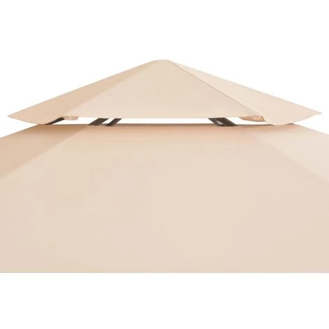 VidaXL Chapiteau Tente De Jardin Hexagonal Beige 323 X 265 Cm 5 VidaXL Chapiteau Tente De Jardin Hexagonal Beige 323 X 265 Cm - Image 3