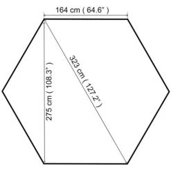 VidaXL Chapiteau Tente De Jardin Hexagonal Beige 323 X 265 Cm 11 VidaXL Chapiteau Tente De Jardin Hexagonal Beige 323 X 265 Cm -Tente de réception Soldes 14983092 5