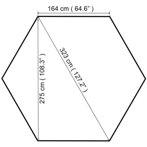 VidaXL Chapiteau Tente De Jardin Hexagonal Beige 323 X 265 Cm 7 VidaXL Chapiteau Tente De Jardin Hexagonal Beige 323 X 265 Cm - Image 5