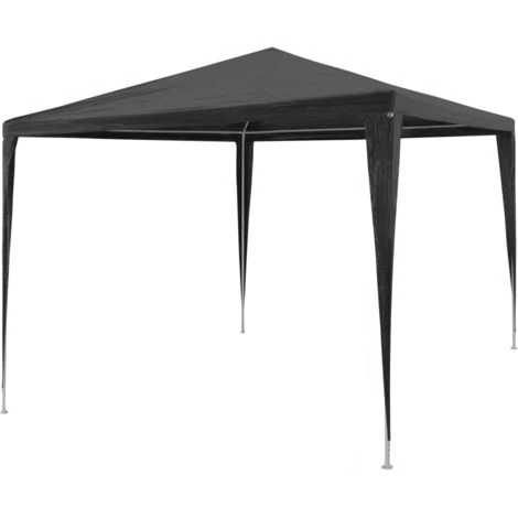 VidaXL Tente De Reception 3 X 3 M PE Anthracite 3 VidaXL Tente De Reception 3 X 3 M PE Anthracite