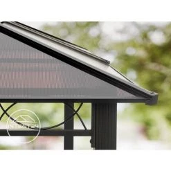 INTENT24.FR Pavillon De Jardin 3x4 M Tonnelle ALU Deluxe Imperméable Tente De Réception 4 Côtés En Toit En PC - Taupe 10 INTENT24.FR Pavillon De Jardin 3x4 M Tonnelle ALU Deluxe Imperméable Tente De Réception 4 Côtés En Toit En PC - Taupe -Tente de réception Soldes 15929361 4