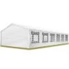 INTENT24.FR Tente De Réception 6x12 M Pavillon Blanc Bâche PE épaisse D'env.180g/m² Imperméable Tente De Jardin - Blanc -Tente de réception Soldes 15929576 1