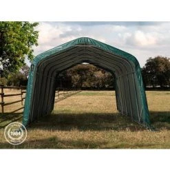 INTENT24.FR Abri Tunnel Robuste 3,3x4,8 M étanche Bâche PVC Env. 550g/m², Vert - Vert -Tente de réception Soldes 15929584 3