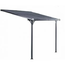 Pergola Gardiun Elliot - 8 M² 313x254x220/260 Cm Aluminium Et Polycarbonate