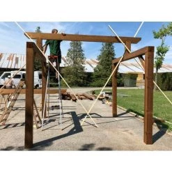 WMU Abri De Jardin En Bois - Autoportant |12,65m² - 2.8 X 4.5 - 2 Pans -Tente de réception Soldes 16756064 3