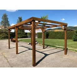 WMU Pergola Bois Avec Bandeau |15 M2 - 3 X 5 | Autoportante - Origine France - (Option 1 - Sans Visserie Et Pieds) 5 WMU Pergola Bois Avec Bandeau |15 M2 - 3 X 5 | Autoportante - Origine France - (Option 1 - Sans Visserie Et Pieds) -Tente de réception Soldes 16756078 2