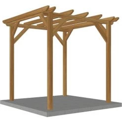 WMU Pergola En Bois Massif | 2.3 X 2.3 M
