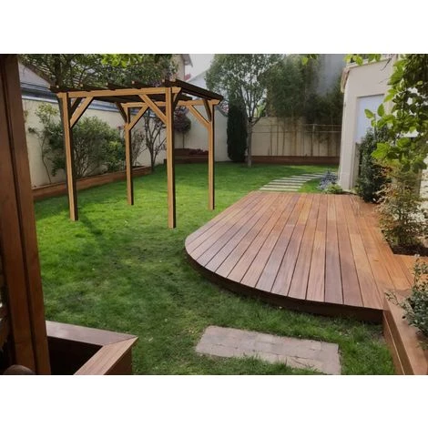 WMU Pergola En Bois Massif | 2.3 X 2.3 M 4 WMU Pergola En Bois Massif | 2.3 X 2.3 M - Image 2