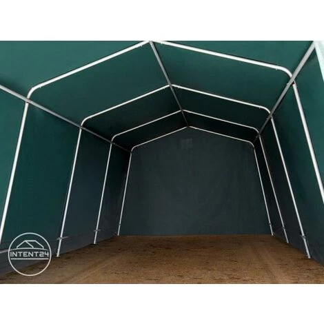 INTENT24.FR Abri/Tente Garage PREMIUM 3,3 X 4,8 M Pour Voiture Et Bateau - Toile PVC Env. 500g/m² Imperméable Vert Fonce - Vert 6 INTENT24.FR Abri/Tente Garage PREMIUM 3,3 X 4,8 M Pour Voiture Et Bateau - Toile PVC Env. 500g/m² Imperméable Vert Fonce - Vert - Image 4