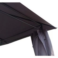 HABITAT ET JARDIN Tonnelle-Pergola "Rosita" Gris En Polyester - 4 X 3 X 2.6 M -Tente de réception Soldes 1696940 3