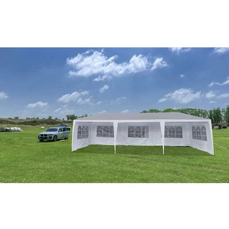HABITAT ET JARDIN Tente De Réception "Carolina 9" - 24.39 M² - 3 X 9 M - Blanc - Blanc. 4 HABITAT ET JARDIN Tente De Réception "Carolina 9" - 24.39 M² - 3 X 9 M - Blanc - Blanc. - Image 2