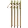 Relaxdays Piquets De Fixation Sol XL, Lot De 4, Acier Galvanisé, Sardines Tente, Bâche, Tonnelle, 30,5 Cm De Haut, Doré -Tente de réception Soldes 17853898 1
