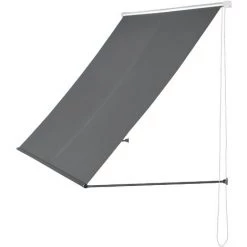 Brise-soleil Malage Rétractable Structure En Acier 400 X 120 Cm Gris [pro.tec] -Tente de réception Soldes 17900747 3