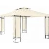 HELLOSHOP26 Tonnelle Abri De Jardin 3,9 X 2,9 M Crème - Crème -Tente de réception Soldes 17988306 1
