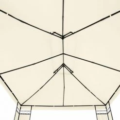 HELLOSHOP26 Tonnelle Abri De Jardin 3,9 X 2,9 M Crème - Crème -Tente de réception Soldes 17988306 3