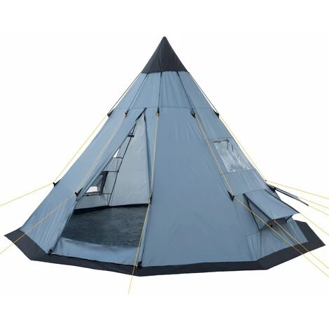 CampFeuer Tente Tipi Pour 4 Personnes "Spirit" | Tente Tipi D'extérieur | Gris 3 CampFeuer Tente Tipi Pour 4 Personnes "Spirit" | Tente Tipi D'extérieur | Gris