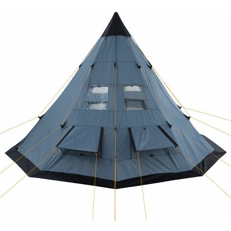 CampFeuer Tente Tipi Pour 4 Personnes "Spirit" | Tente Tipi D'extérieur | Gris 6 CampFeuer Tente Tipi Pour 4 Personnes "Spirit" | Tente Tipi D'extérieur | Gris – Image 4