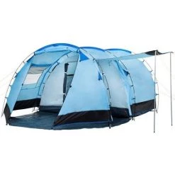 CampFeuer Tente Tunnel Pour 4 Personnes "Super " | Bleu / Noir