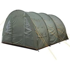CampFeuer Tente Tunnel "TunnelX" | Vert Olive | Grande Tente Familiale -Tente de réception Soldes 18086884 2