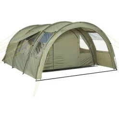 CampFeuer Tente Tunnel "Multi" Pour 4 Personnes | Vert Olive | 5000 Mm