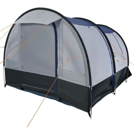 CampFeuer Tente De Camping | 4 Personnes | Noir / Gris | Tente Tunnel | 2000 Mm 4 CampFeuer Tente De Camping | 4 Personnes | Noir / Gris | Tente Tunnel | 2000 Mm - Image 2