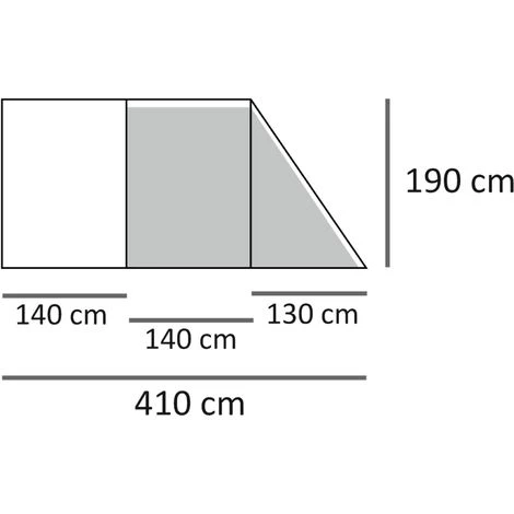 CampFeuer Tente De Camping | 4 Personnes | Noir / Gris | Tente Tunnel | 2000 Mm 6 CampFeuer Tente De Camping | 4 Personnes | Noir / Gris | Tente Tunnel | 2000 Mm - Image 4