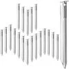 Relaxdays Piquets De Fixation Au Sol, Sardines, Lot De 20, Avec Trous, Camping, 18 Cm De Long, Tente, Acier, Argenté -Tente de réception Soldes 18117924 1