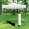 SKY LANTERN Tonnelle De Jardin Pliable 3x3 M 520D (320g/m2) - Qualité Professionnelle -Tonnelle Barnum Pliant - Tente Pagode Pliable Imperméable Idéale Pour Reception En Exterieur - Blanc