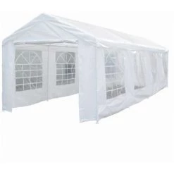 HABITAT ET JARDIN Tente De Réception "Celia" En Polyéthylène - 25.81 M² - 890 X 290 X 270/200 Cm - Blanc.