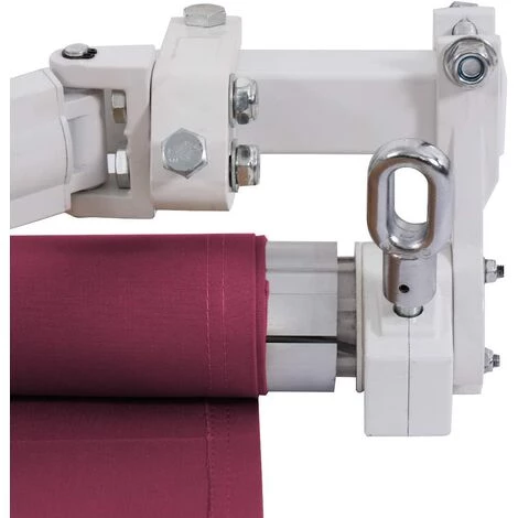 COSTWAY Store Banne Auvent De Terrasse Rétractable Manuel De 2,5 M X 2 M Cadre En Aluminium Et Manivelle 5 COSTWAY Store Banne Auvent De Terrasse Rétractable Manuel De 2,5 M X 2 M Cadre En Aluminium Et Manivelle – Image 3