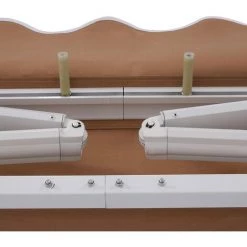 COSTWAY Store Banne Auvent De Terrasse Rétractable Manuel De 2,5 M X 2 M Cadre En Aluminium Et Manivelle Beige -Tente de réception Soldes 18154318 3