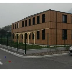 JARDINATOIRE Toit De Terrasse |8x3| - Pente 30% - Bois Massif - Durable |+ Vis & Pieds De Poteaux Réglables -Tente de réception Soldes 18177264 3