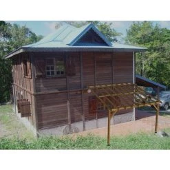 JARDINATOIRE Toit De Terrasse |4x3| - Pente 30% - Bois Massif Traité CL3 Marron - Durable |+ Vis -Tente de réception Soldes 18177272 3