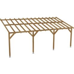 JARDINATOIRE Toit De Terrasse |7x3| - Pente 30% - Bois Massif Traité CL3 Marron - Durable |+ Vis 8 JARDINATOIRE Toit De Terrasse |7x3| - Pente 30% - Bois Massif Traité CL3 Marron - Durable |+ Vis -Tente de réception Soldes 18177281 2
