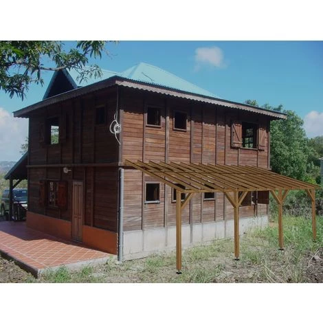 JARDINATOIRE Toit De Terrasse |7x3| - Pente 30% - Bois Massif Traité CL3 Marron - Durable |+ Vis 5 JARDINATOIRE Toit De Terrasse |7x3| - Pente 30% - Bois Massif Traité CL3 Marron - Durable |+ Vis - Image 3