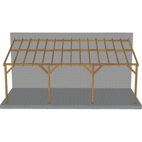 JARDINATOIRE Toit De Terrasse |7x3| - Pente 30% - Bois Massif Traité CL3 Marron - Durable |+ Vis 6 JARDINATOIRE Toit De Terrasse |7x3| - Pente 30% - Bois Massif Traité CL3 Marron - Durable |+ Vis - Image 4