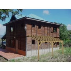 JARDINATOIRE Toit De Terrasse |5x3| - Tuilable Pente 30% - Bois Massif - Robuste |+ Vis -Tente de réception Soldes 18177296 3