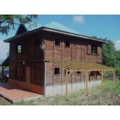 JARDINATOIRE Toit De Terrasse |7x3| - Tuilable Pente 30% - Bois Massif - Robuste |Sans La Visserie Et Sans Les Pieds De Poteaux -Tente de réception Soldes 18177301 3