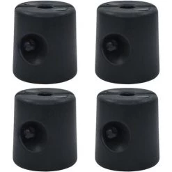 VidaXL Poids De Tonnelle 4 Pcs PE Noir - Noir -Tente de réception Soldes 18426120 3