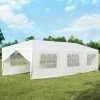 COSTWAY Tente De Réception Taille 3 X 9M Inclus 6 Murs Amovibles Avec Fenêtre 2 Entrées De Porte Pour Fête, Barbecue, Mariage Etc. -Tente de réception Soldes 18442958 1