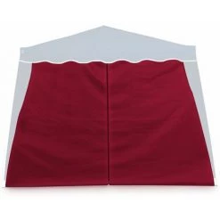 Deuba 2x Parois Latérales Pour Tonnelle Pavillon Avec Fenêtre Matériau Hydrofuge - Couleur Au Choix Rouge