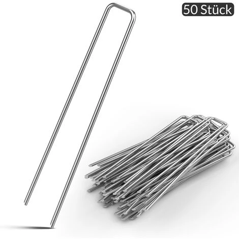 GARDEBRUK Piquets De Fixation - Lot Au Choix 50/100/150/200 - Acier Ø2,7mm Tête Plate - Sardine Piquet Terre Tente Jardin 50 Pegs (en) 4 GARDEBRUK Piquets De Fixation - Lot Au Choix 50/100/150/200 - Acier Ø2,7mm Tête Plate - Sardine Piquet Terre Tente Jardin 50 Pegs (en) - Image 2