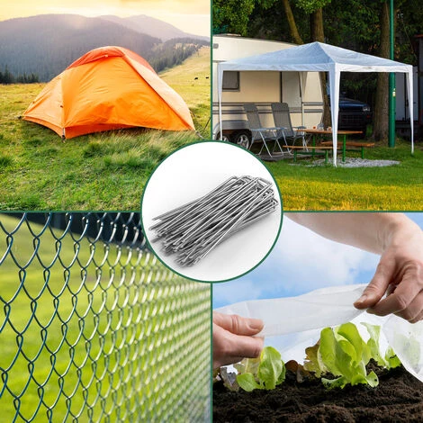 GARDEBRUK Piquets De Fixation - Lot Au Choix 50/100/150/200 - Acier Ø2,7mm Tête Plate - Sardine Piquet Terre Tente Jardin 50 Pegs (en) 6 GARDEBRUK Piquets De Fixation - Lot Au Choix 50/100/150/200 - Acier Ø2,7mm Tête Plate - Sardine Piquet Terre Tente Jardin 50 Pegs (en) - Image 4