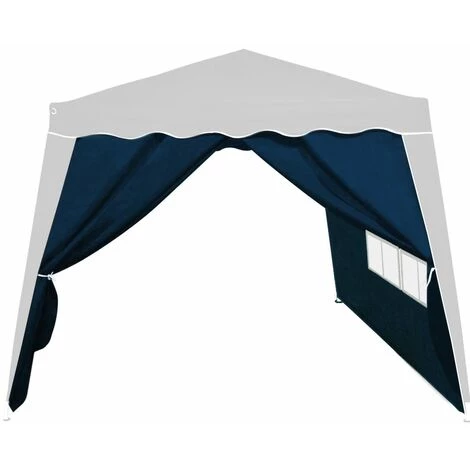 Deuba Tonnelle Capri 3x3 m Pliable Tente De Réception OU 2x Parois Latérales Sans Tonnelle Jardin Terrasse Extérieur 2x Paroi Bleue (sans Tonnelle) 4 Deuba Tonnelle Capri 3x3 m Pliable Tente De Réception OU 2x Parois Latérales Sans Tonnelle Jardin Terrasse Extérieur 2x Paroi Bleue (sans Tonnelle) - Image 2