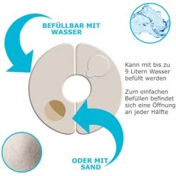 DEUBA Poids Pour Pavillon - Fixation Tonnelle Pavillon Tente- Remplissage Eau/sable -Tente de réception Soldes 18477006 3