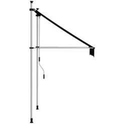 VidaXL Auvent Manuel Rétractable 100 Cm Anthracite - Anthracite -Tente de réception Soldes 18754469 3