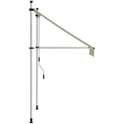 Auvent Manuel Rétractable 100 Cm Crème VidaXL - Crème -Tente de réception Soldes 18754475 3