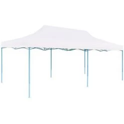 VidaXL Tente De Réception Pliable Avec Parois 3 X 6 M Acier Blanc - Blanc -Tente de réception Soldes 18801274 2