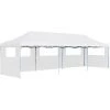 VidaXL Tente De Réception Escamotable Pliable Avec 5 Parois 3x9m Blanc - Blanc 1 VidaXL Tente De Réception Escamotable Pliable Avec 5 Parois 3x9m Blanc - Blanc -Tente de réception Soldes 18801319 1